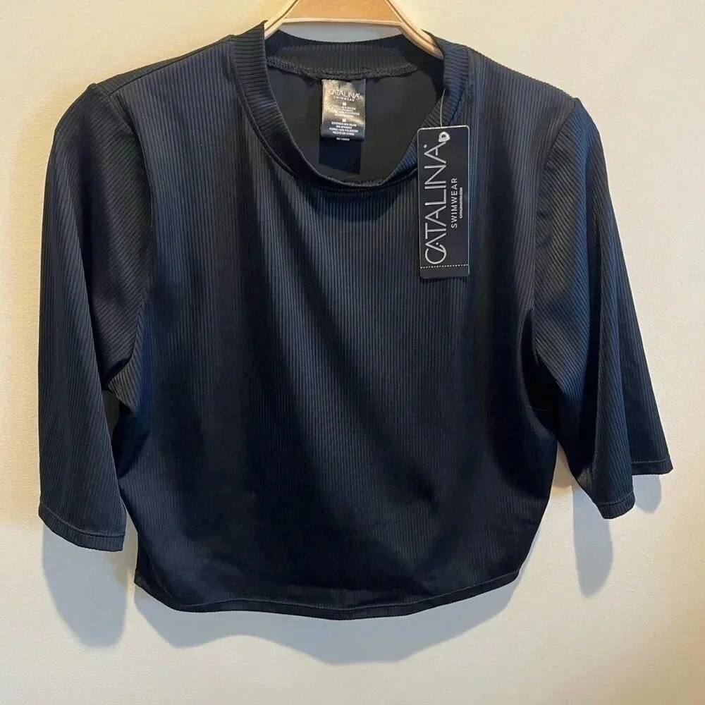 NWT Catalina Black Swimwear Top Size Medium